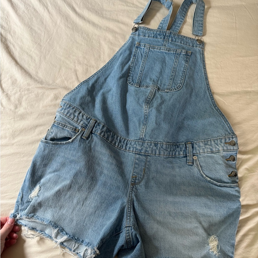 Isabel Maternity by Ingrid & Isabel Light Blue Jean Overalls